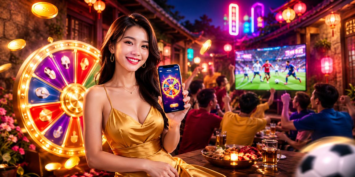 Bàn chơi Roulette hiện đại với ánh sáng neon tại Ninh Bình
